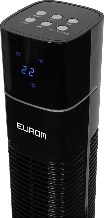 [98 011 56] Ventilateur sur pied Towerfan 120, 60 watts Noir