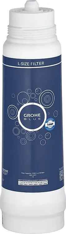 [93 975 34] Filtre de rechange Grohe Blue capacité 2600 l à 15°dkH/L-Size ref. 40412001