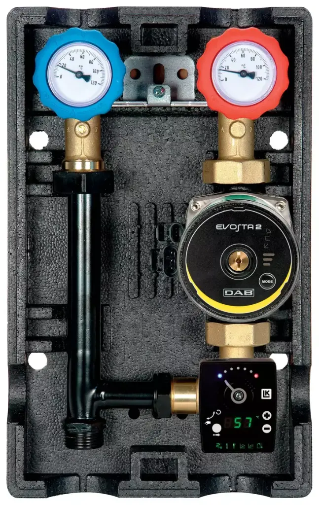 [TH001_GHM25CRA130] Groupe hydraulique mélange DN25 avec vanne et circulateur - Régulation sans fil référence RA130